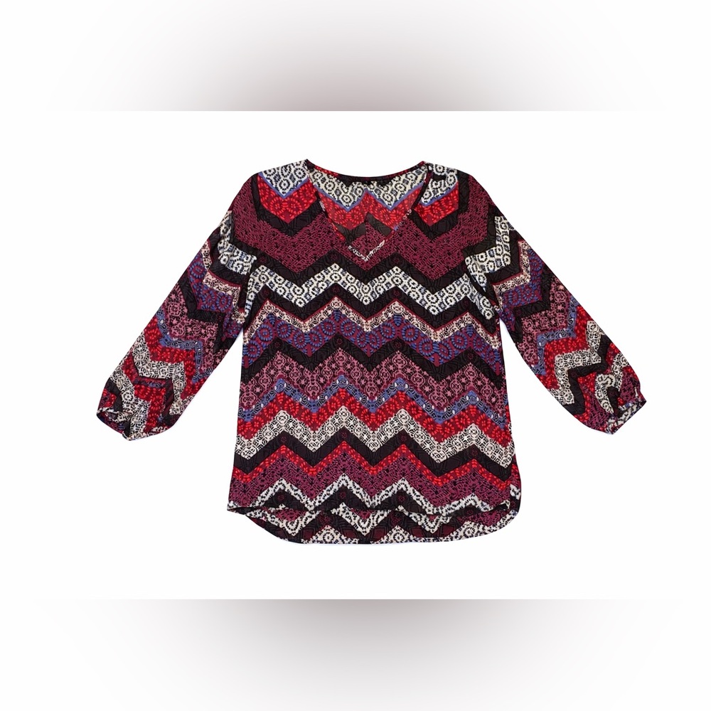 Chevron Patterned Blouse - Picture 5 of 5